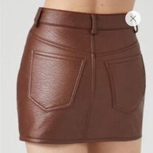 NWT Forever 21 faux leather mini skirt